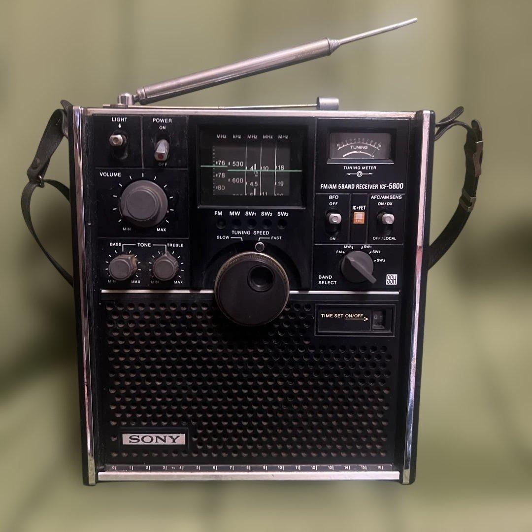 〖動作確認済〗SONY ICF-5800〖破損有〗