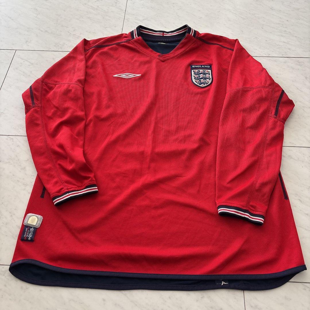 希少 イングランド代表 02/03 ユニフォーム 長袖 UMBRO リバーシブル