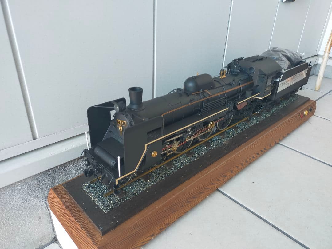 【超希少】C57型 模型機関車 ガラスケース付き