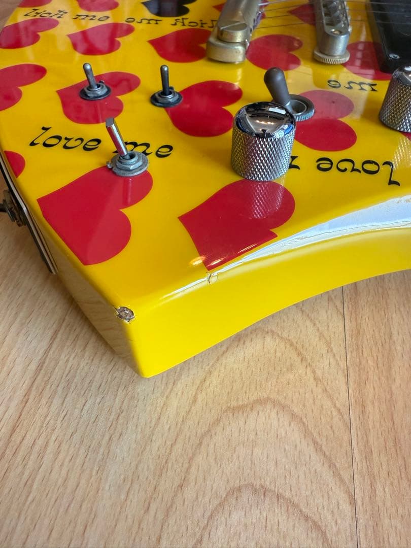 イエローハート ギター Burny MG-145S hide