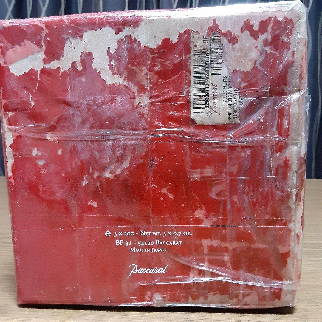 完全未使用品　希少　バカラ　キャンドルホルダー　箱に難ありますが中身は新品です