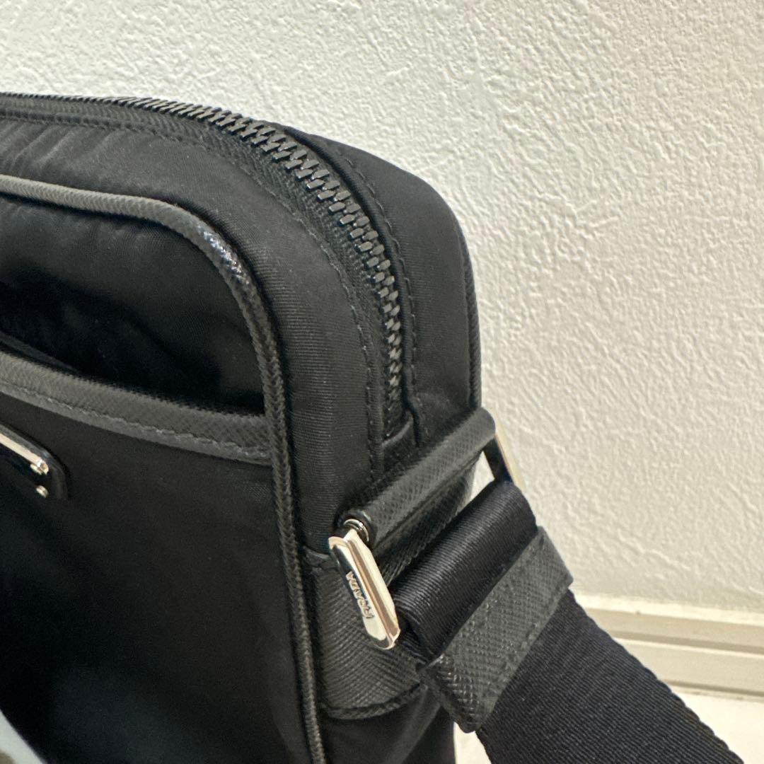 【PRADA】 Re-Nylon xサフィアーノレザー ショルダーバッグ正規品