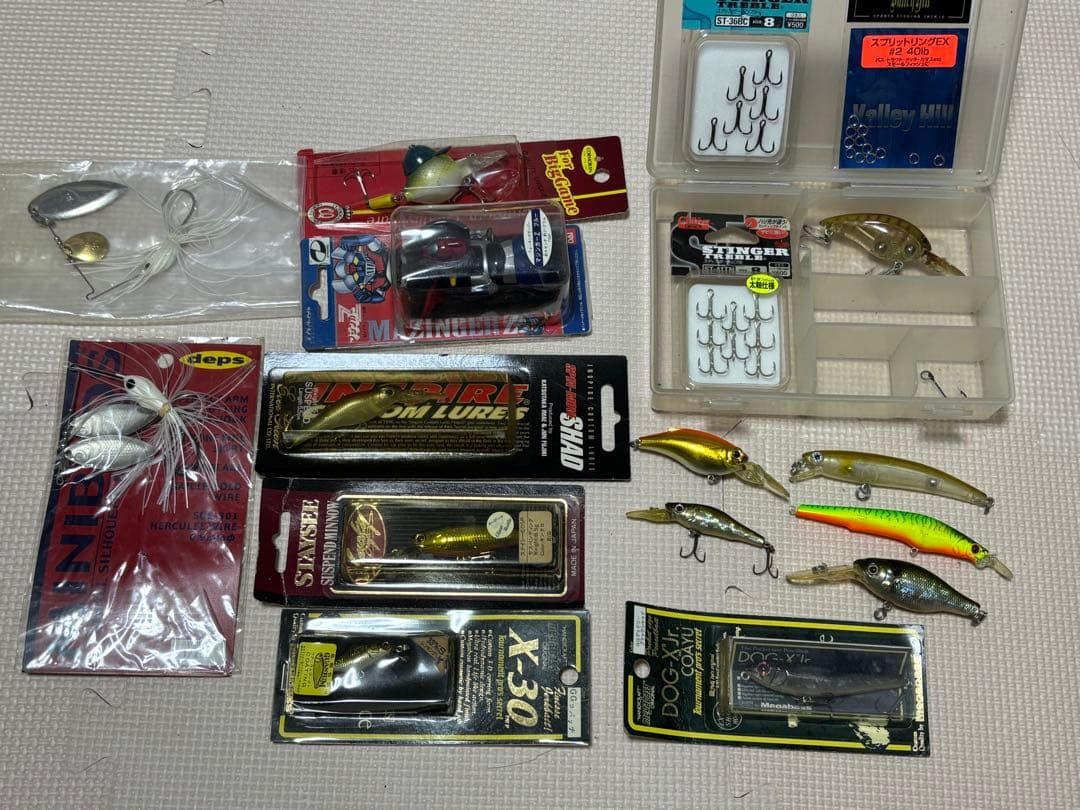 ブラックバスルアー他一式　リュック付き