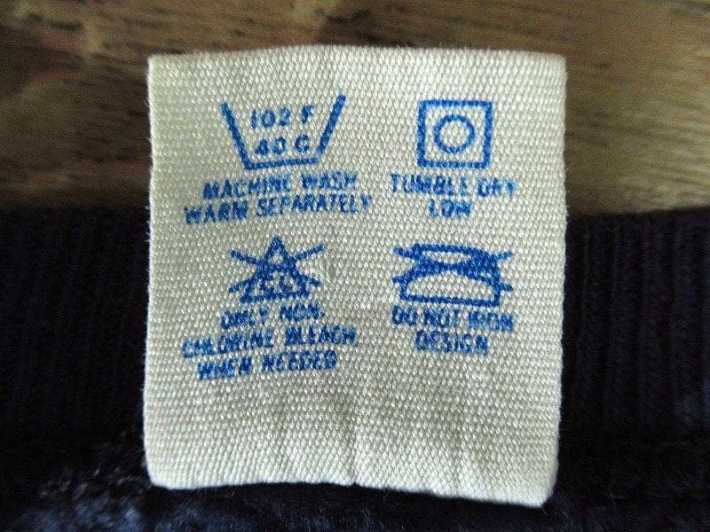 80s USA製 チャンピオン トリコタグ フロッキー プリント スウェット L