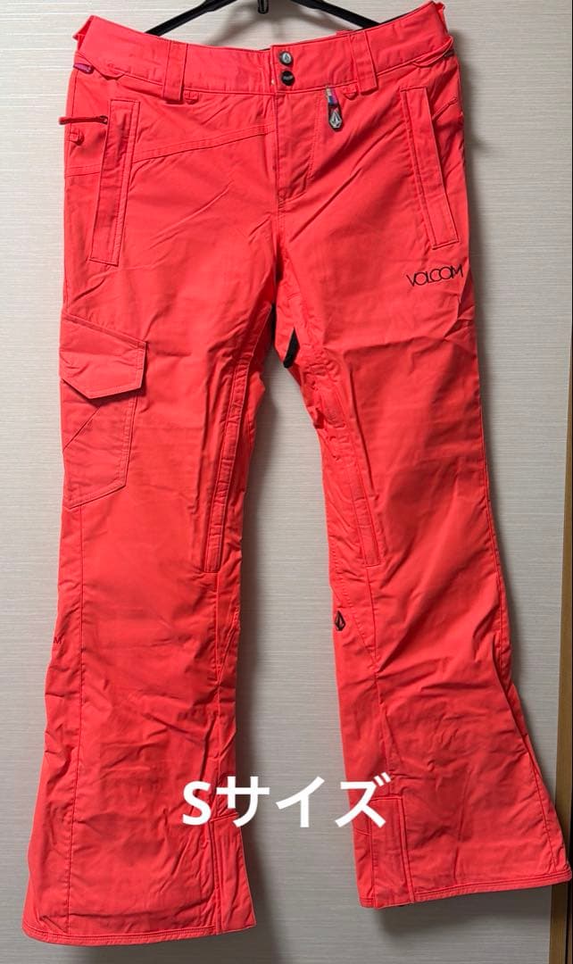 VOLCOM スノーボードパンツ 女性用 オレンジ
