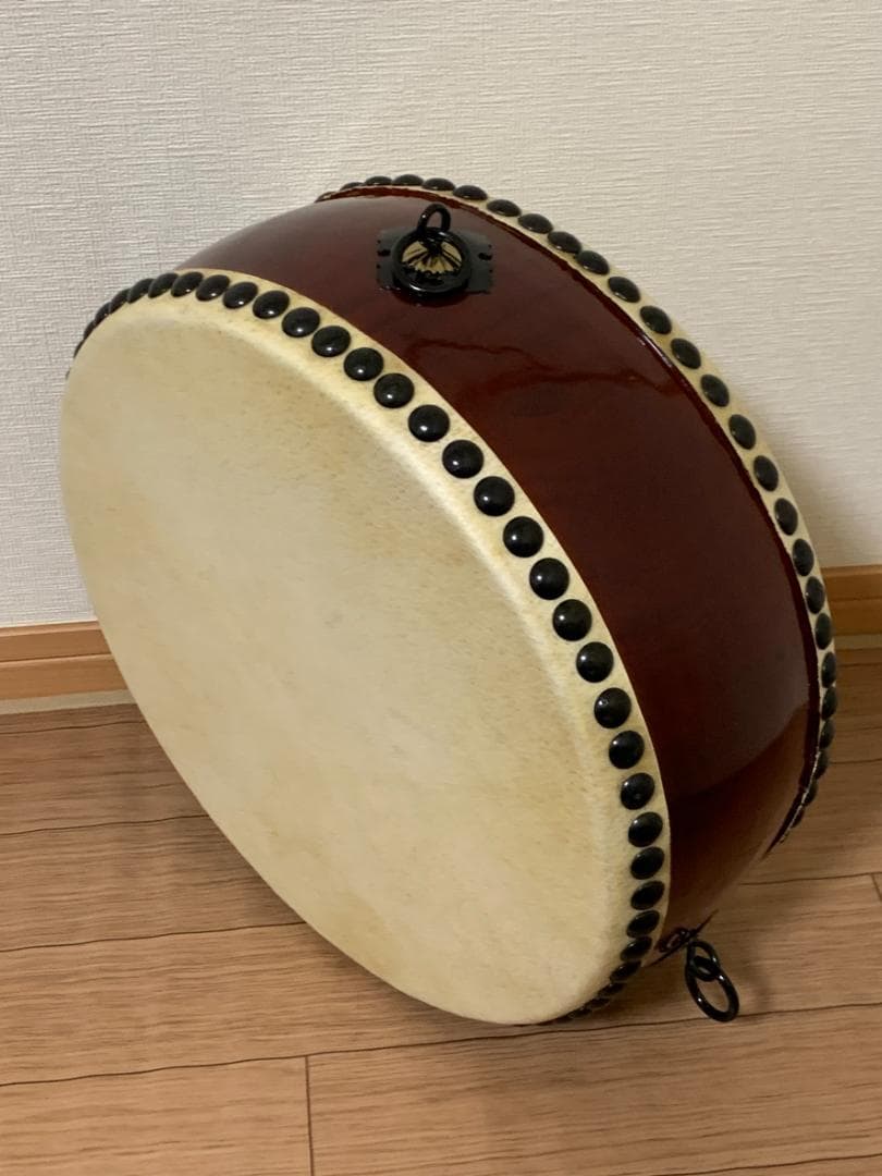 合計35,750円 諏訪工芸 松材 平太鼓 1.2尺 台座バチ専用ケース付き
