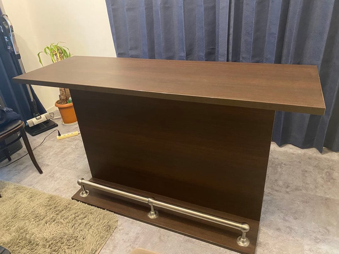 【凛】バーカウンター横150センチ　多少キズあり　収納がたっぷり