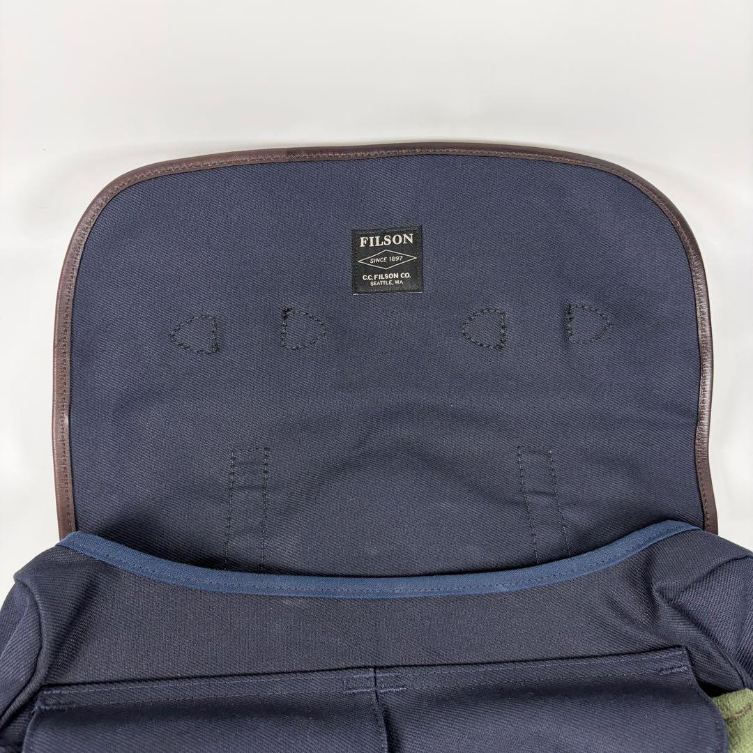 【美品】FILSON フィルソン フィールドバッグ Мサイズ ネイビー