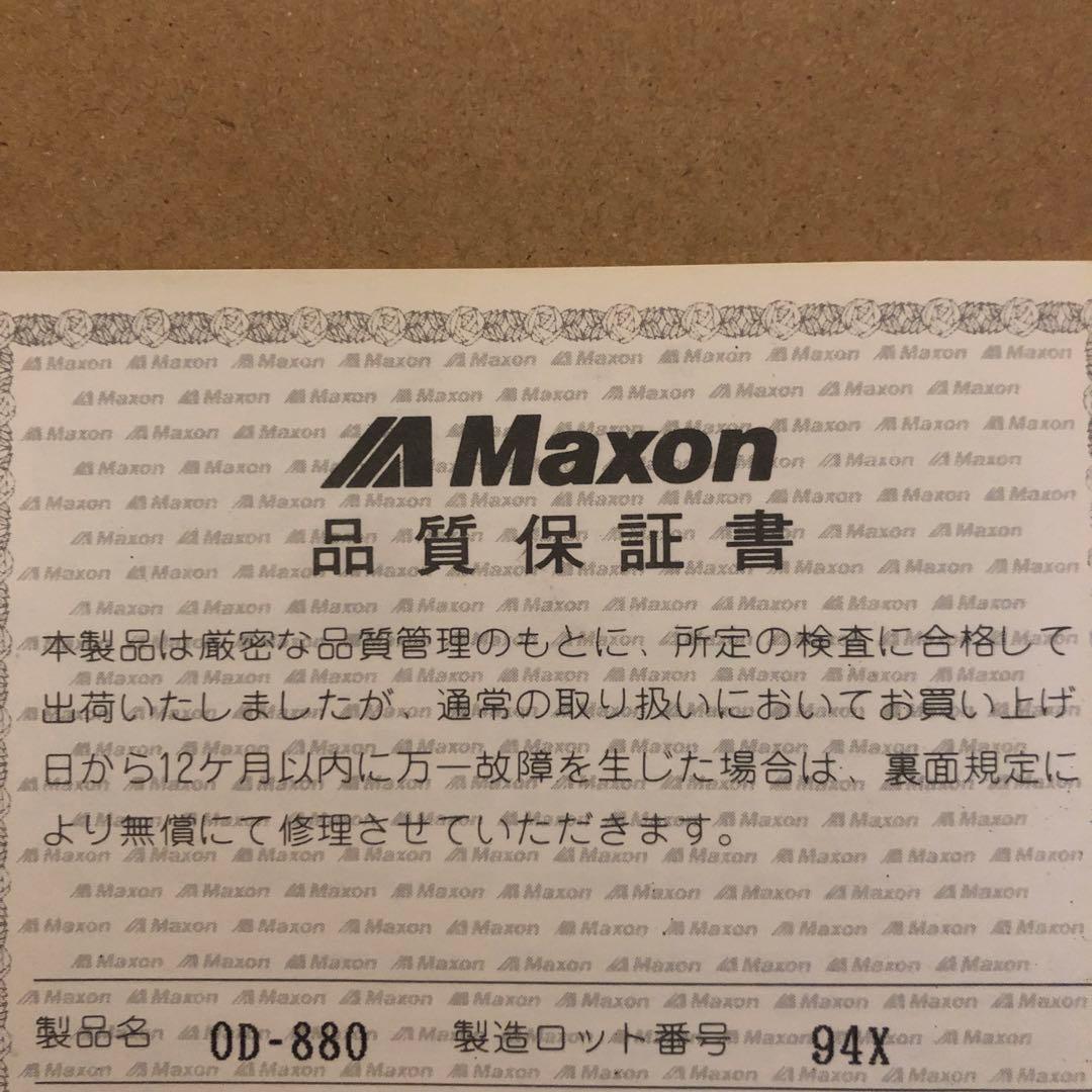 ギター Maxon OD-880 OverDrive SOFT DISTORTION