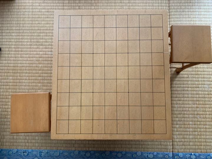 将棋　将棋盤　脚付き　駒台付き　　駒無し