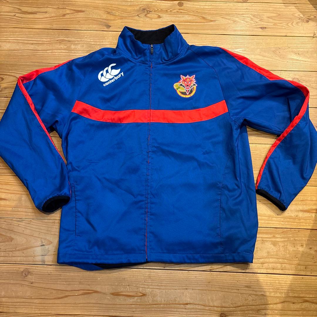 東芝ブレイブルーパス　ウォームアップジャケット　3L 青色