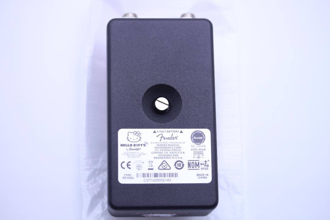 Fender Hello Kitty Fuzz エフェクター 黒 キティ★