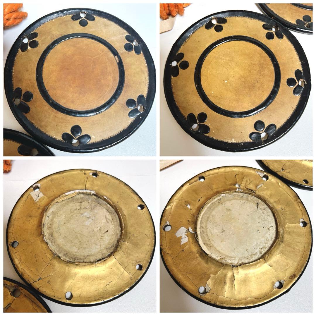 【希少】鼓　蒔絵　小鼓　胴　和楽器　漆塗り　伝統芸能　能 歌舞伎　竹雀　金彩