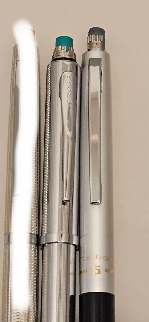 ケース•インク付/[万年筆]パイロットカスタム＆プラチナ&シャーペ2本/4セット