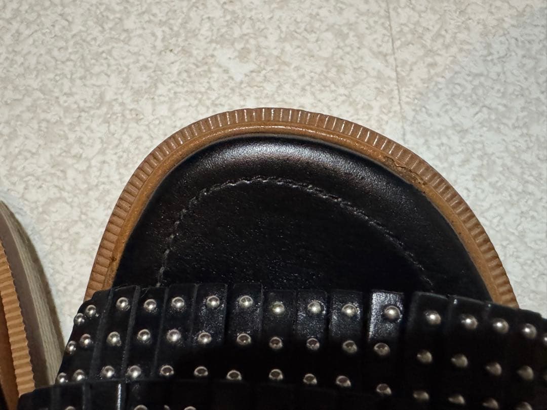 TOD'S トッズ フリンジ スタッズ サンダル 37