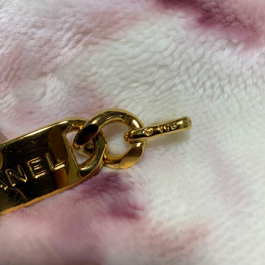 CHANEL ゴールド ホワイト チェーンベルト