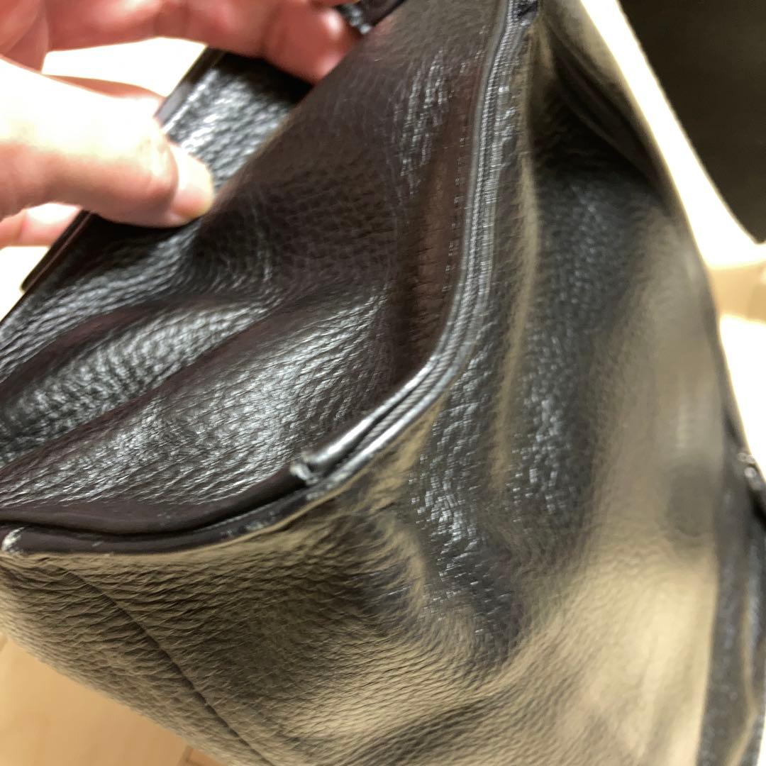 ⭐︎なみ様⭐︎イアパピヨネ　ワイドテープ黒 レザーボディバッグ