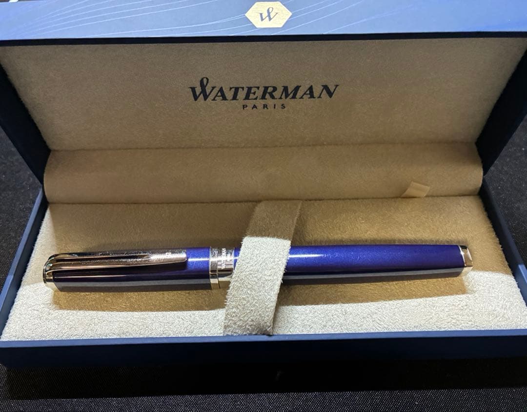 ウォーターマン　エクセプション・スリム・ブルー　字幅F万年筆