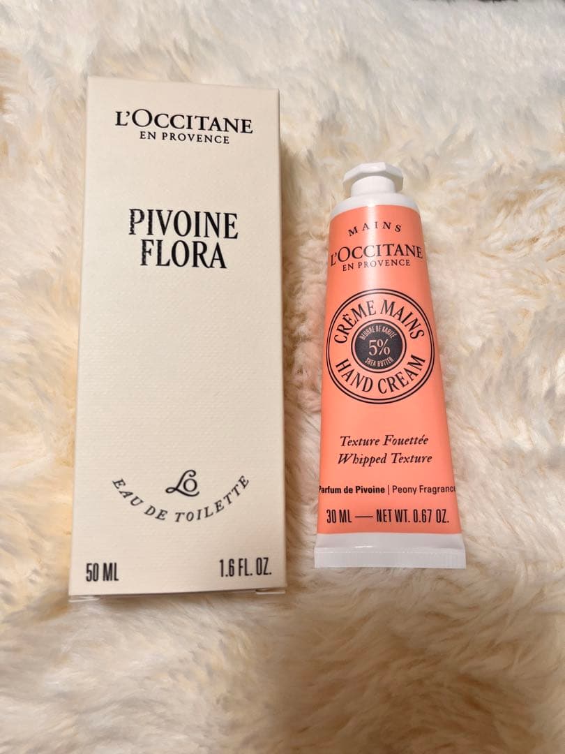 L'Occitane Pivoine Flora 香水とハンドクリームセット