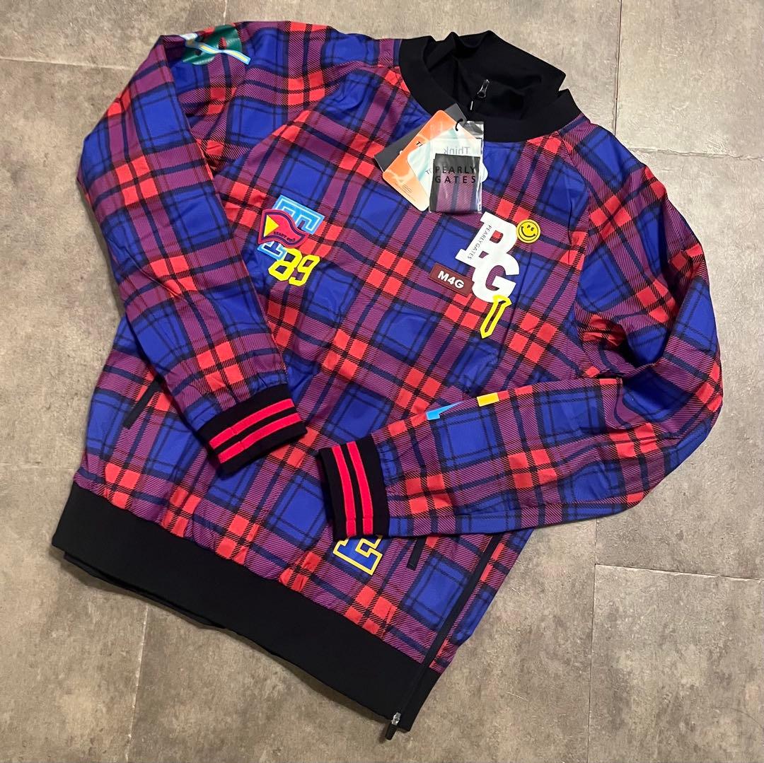 【新品】パーリーゲイツ ナイロンストレッチハニカム Rチェック 定価61600円