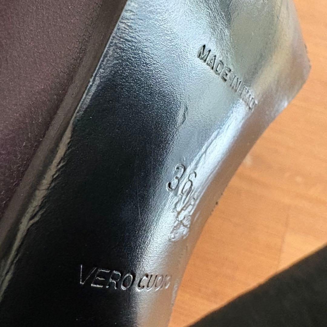 超希少！　MIU MIU　約20年前の商品　ハイヒール　濃紫　ヴィンテージ