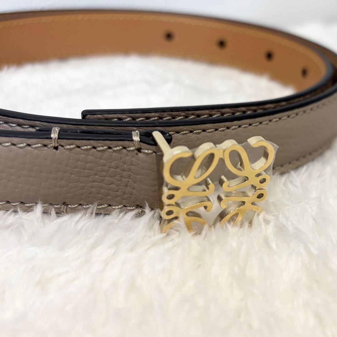 新品未使用【LOEWE】アナグラム ベルト（ペブルグレインカーフ）