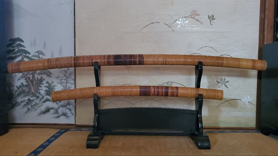 高級模造刀　竹巻鞘　日本刀　大刀一振