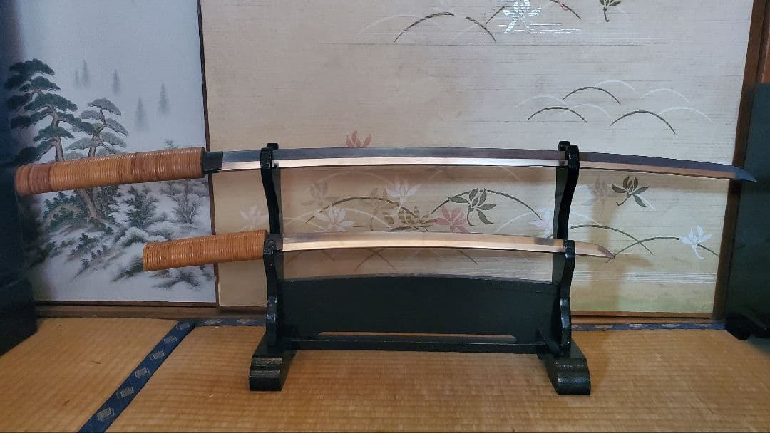 高級模造刀　竹巻鞘　日本刀　大刀一振