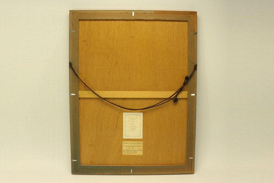 今井隆 作 パリ 寺院 洋油彩 保証 額装(ZE441)