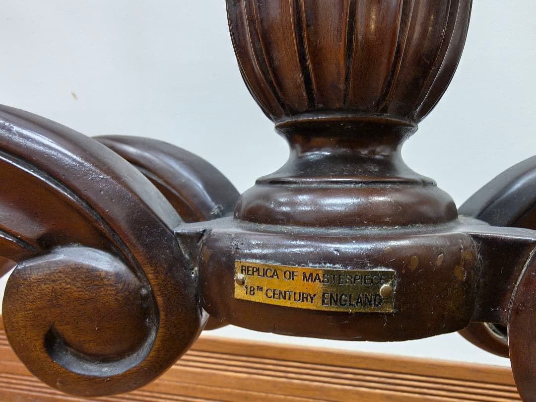 【引き取り限定】コンソール　イギリス高級家具　大理石天板　猫足　レノン家具