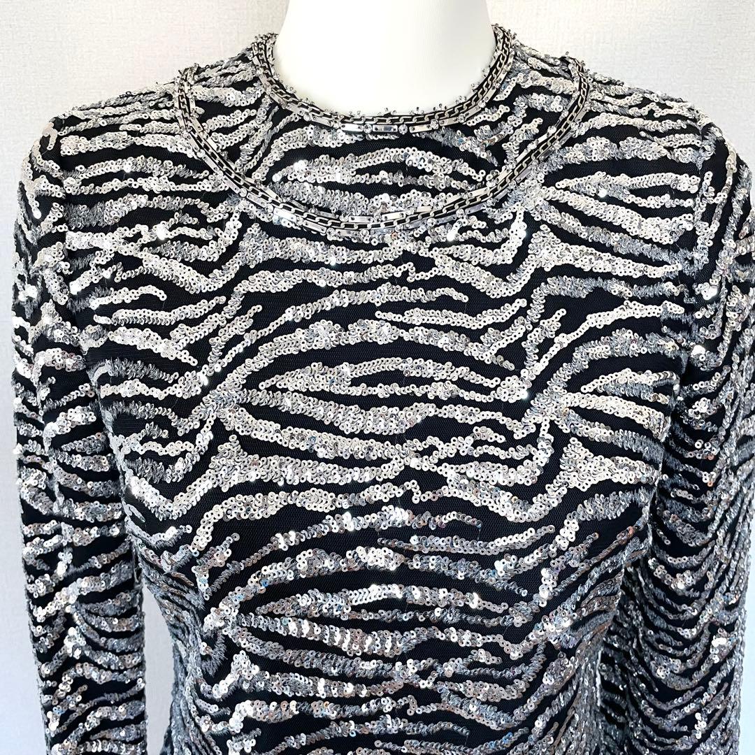 Saint Laurent Paris サンローラン スパンコール ワンピース