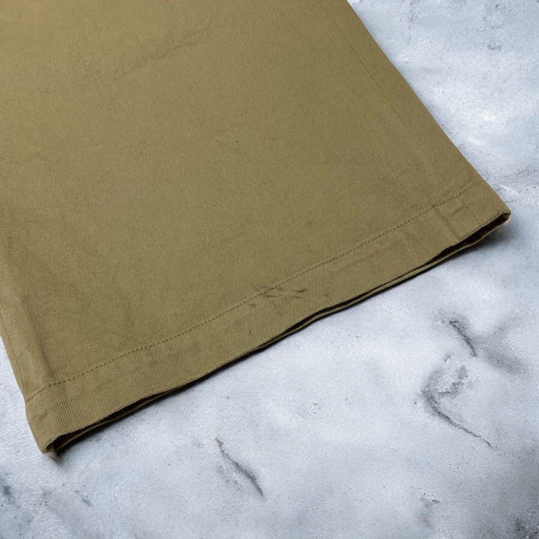 【人気】YAECA ヤエカ チノワイドパンツ カーキ 68603