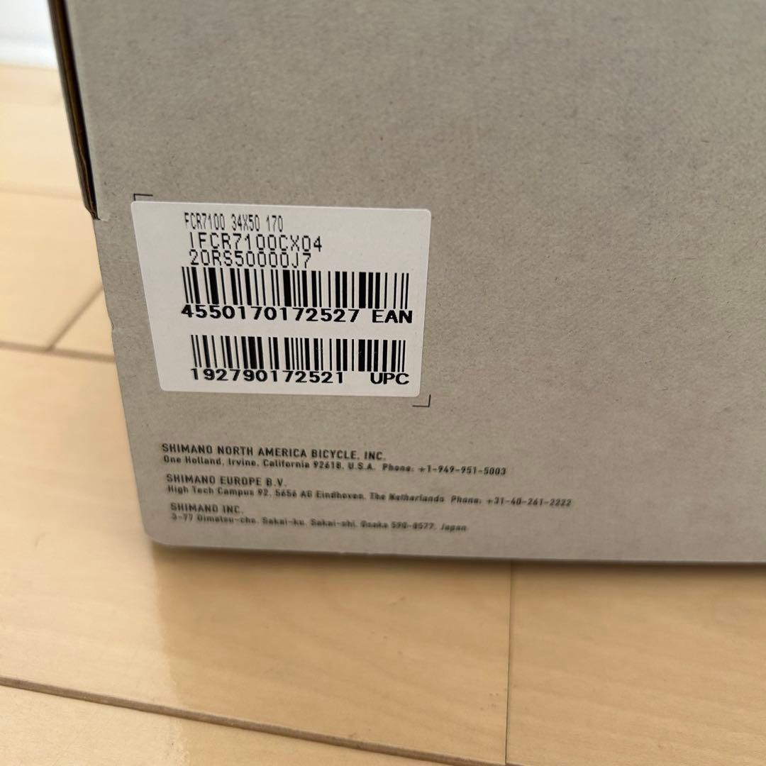 新品未使用 シマノ 105 FC-R7100 12s 170mm 50-34T