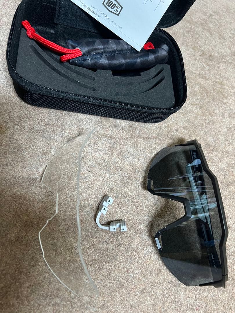 100％　スピードクラフト　ブラック／クリア