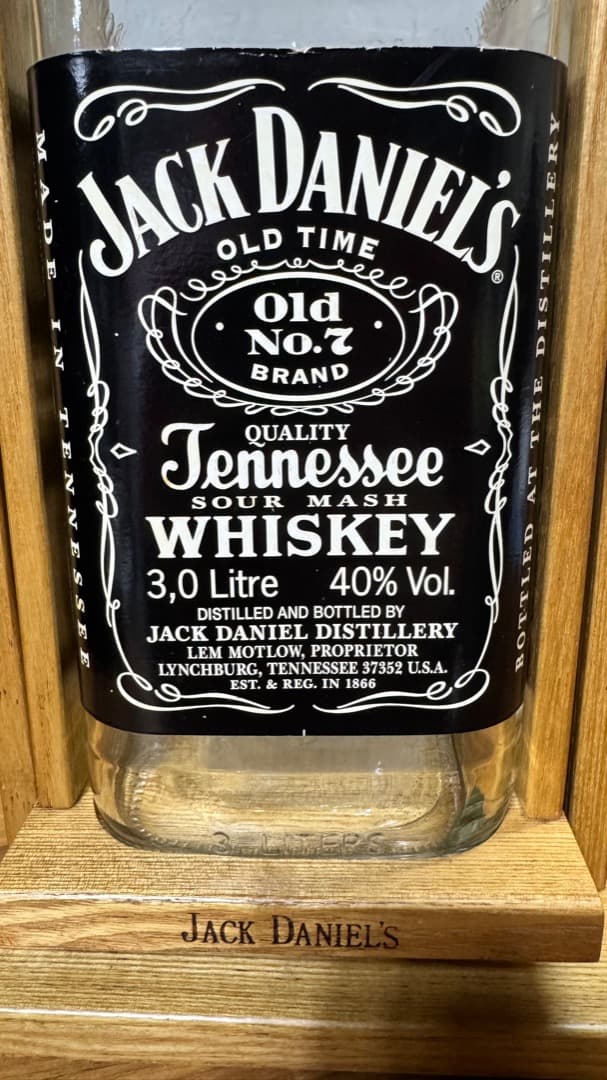 ジャックダニエル 3.0ml 旧型 空ボトル　非売品 木製ブランコ付き