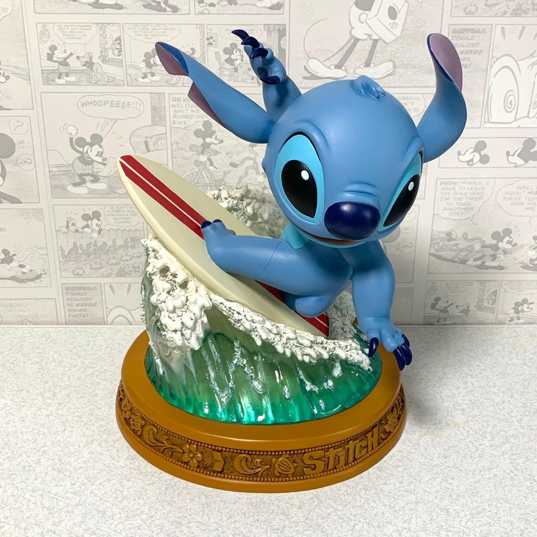 リロアンドスティッチ　波乗り　サーフィン　ビックフィギュア