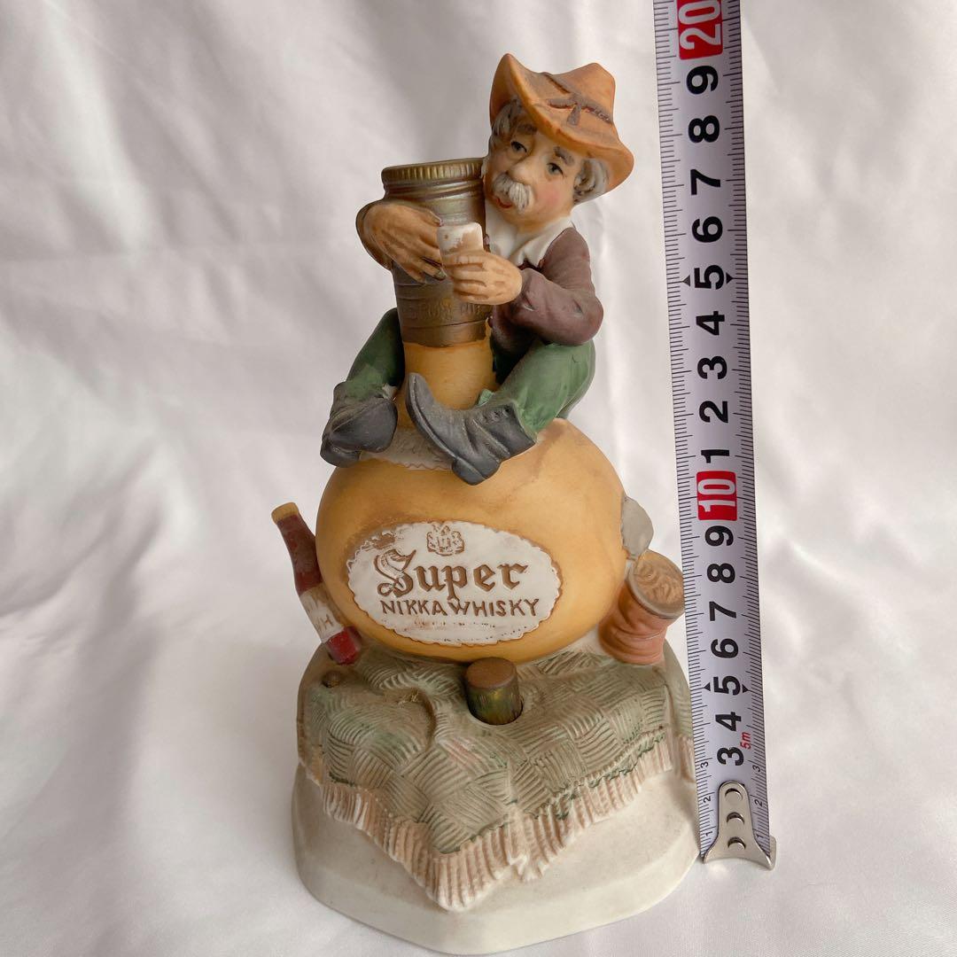 【希少・着火確認済】昭和レトロ ニッカウヰスキー 卓上ライター陶器製ヴィンテージ