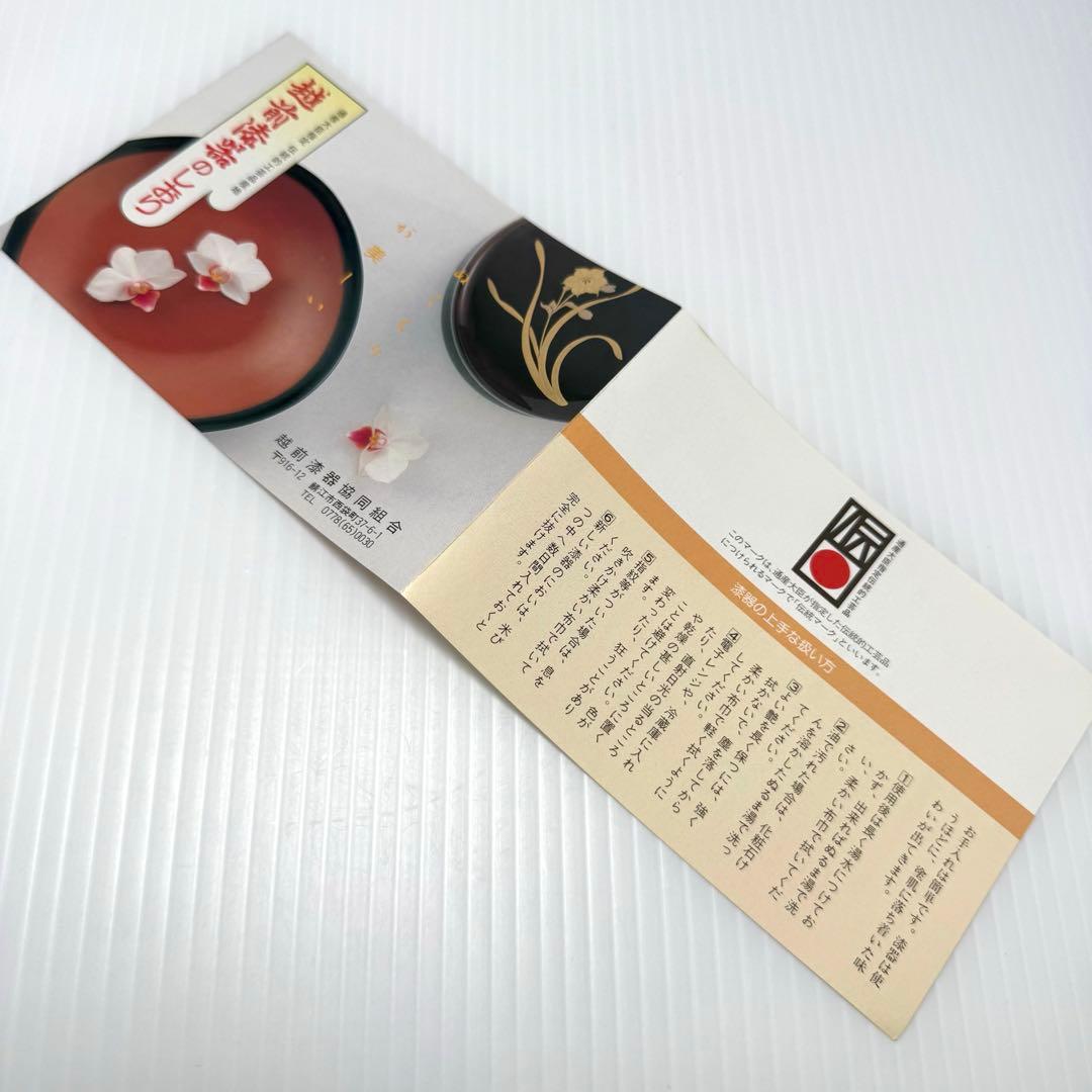 新品未使用 越前塗 漆器 漆 文庫 文箱 霧箱 説明書 箱 伝統工芸 黒 小物入