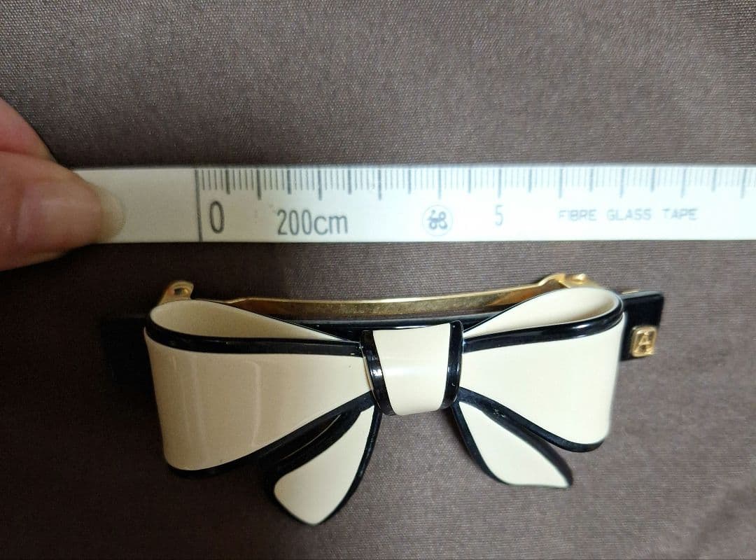 再お値下げ　美品　アレクサンドルドゥパリ リボン バレッタ