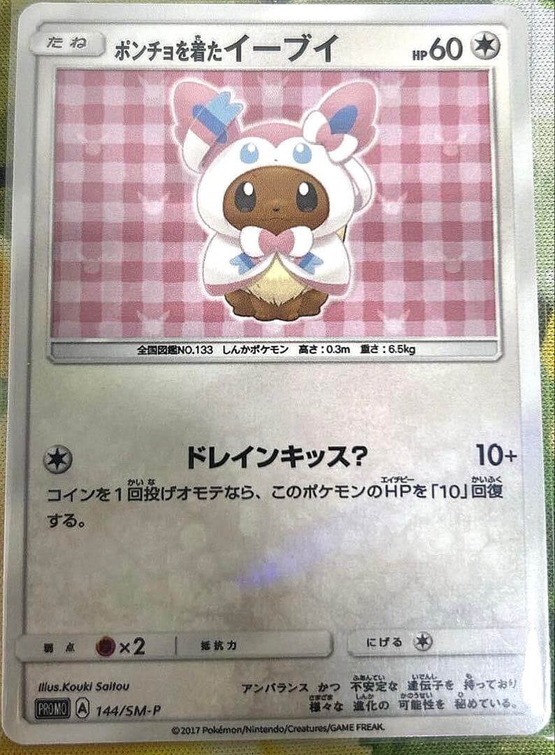 ポンチョを着たイーブイ