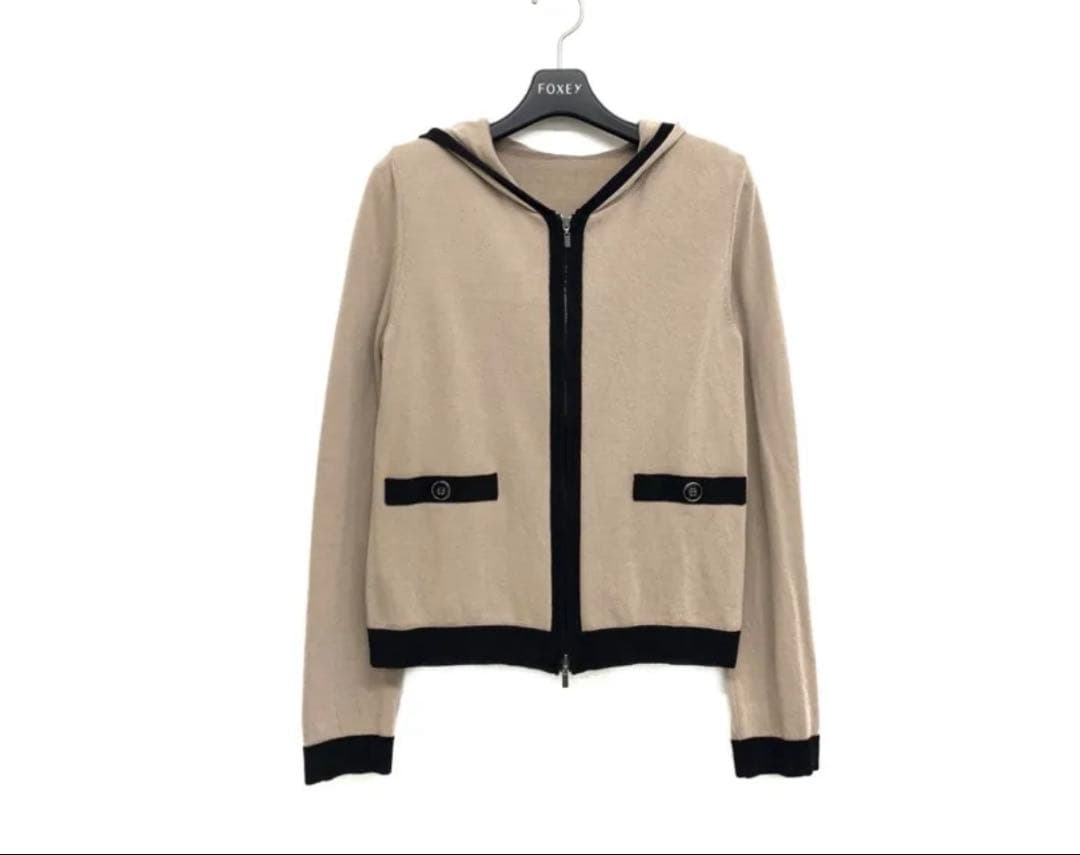 FOXEY フォクシー ニットカーディガン ピッティ パーカー　40