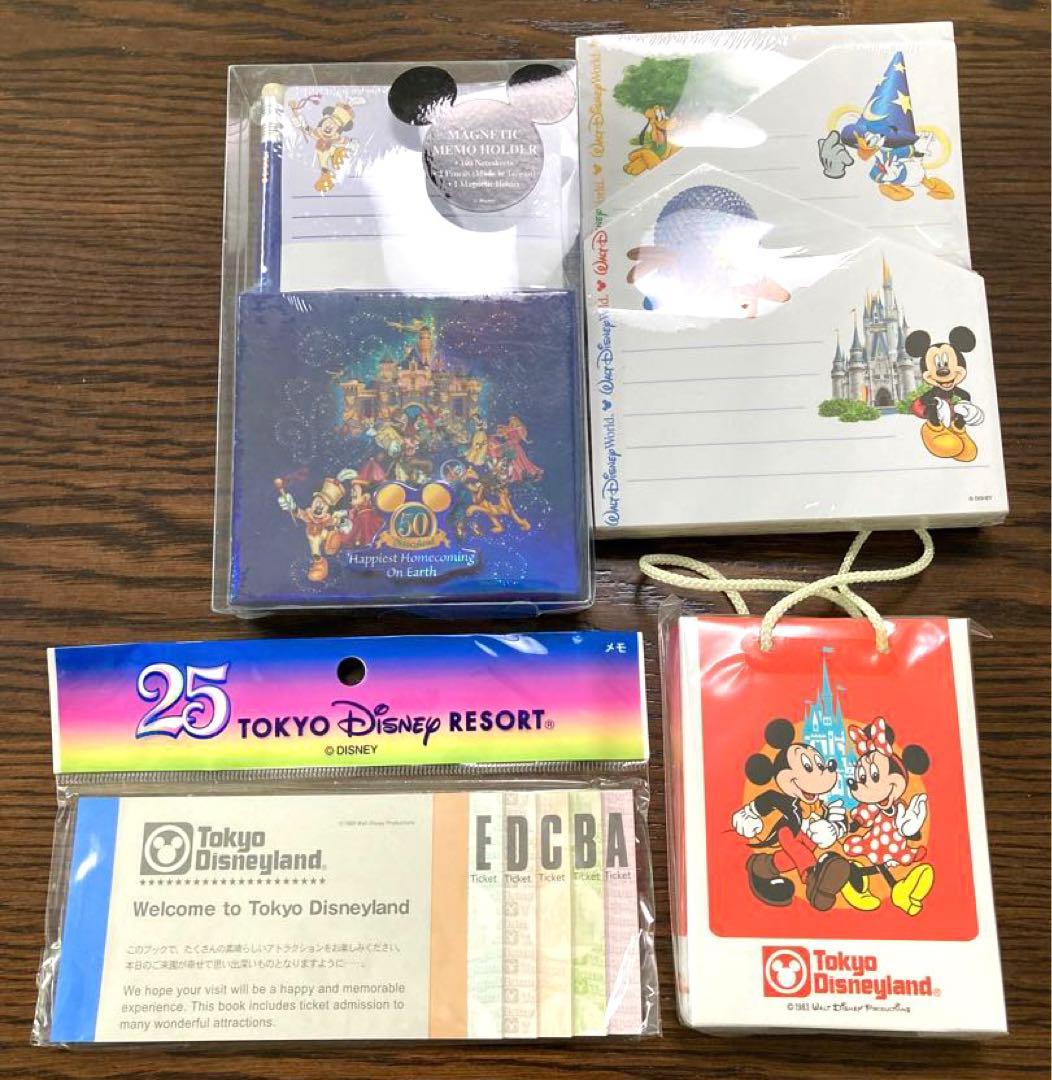 ミッキー   ミニー　メモ　復刻　25周年　ディズニーランド　海外ディズニー