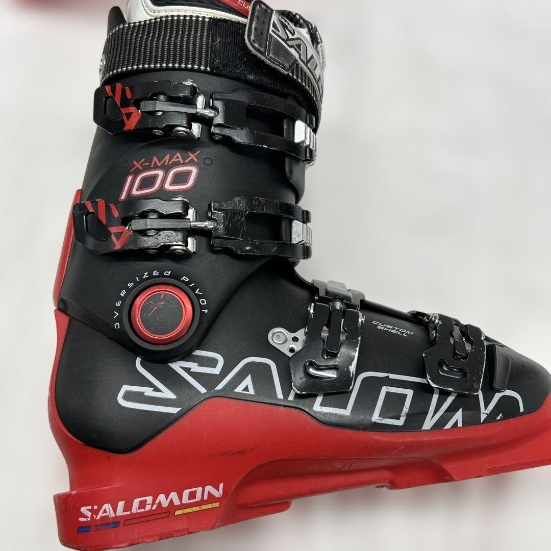 SALOMON X-MAX100 26/26.5mm スキー ブーツ キズ 汚れ