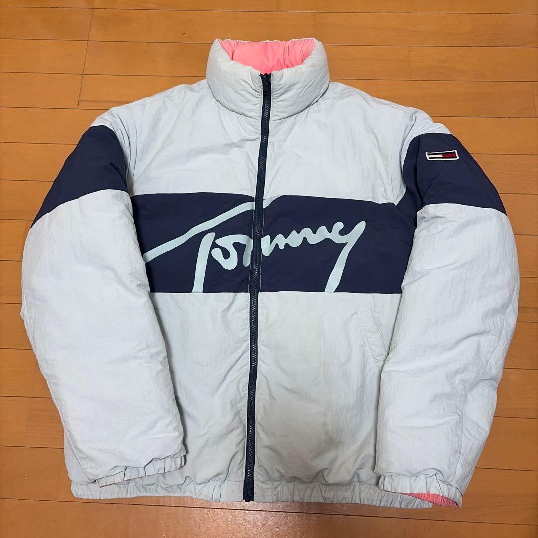  ／トミーヒルフィガー　ダウンジャケット　リバーシブル　Lサイズ