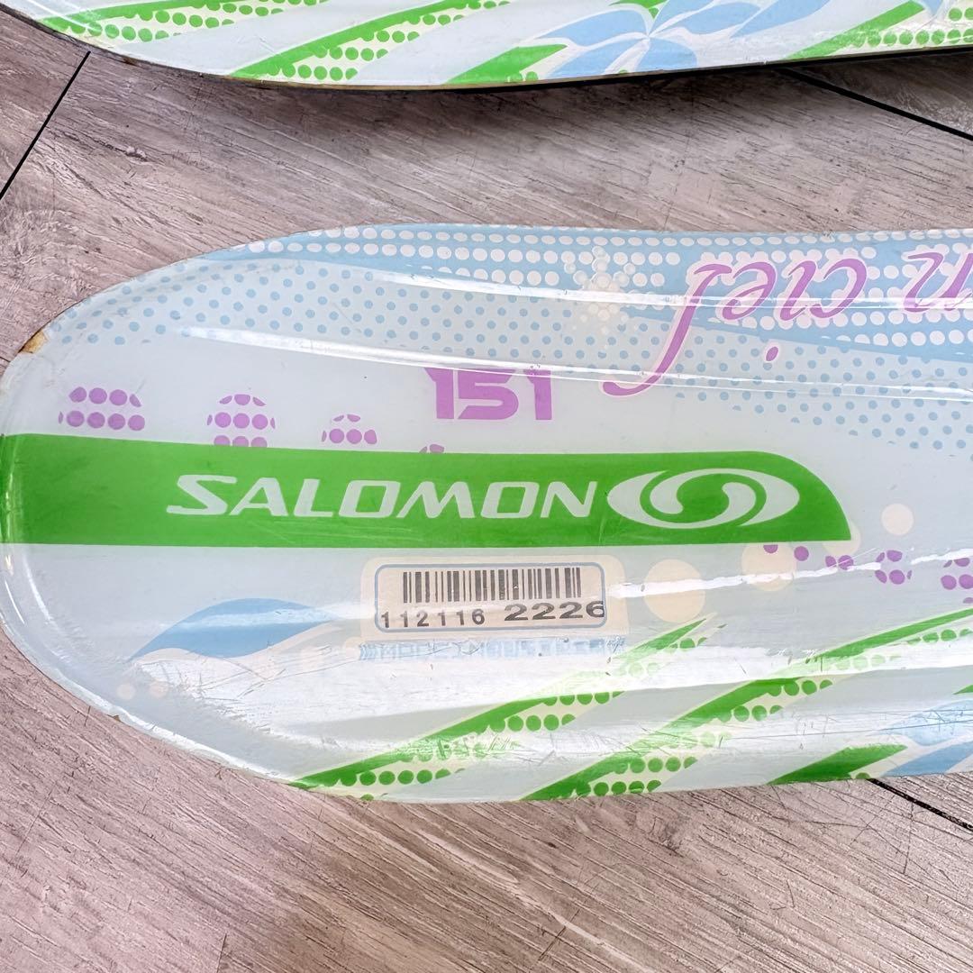 【レディーススキー】サロモン スキーセット 151cm カーボンポール