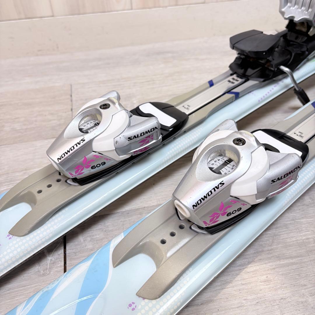 【レディーススキー】サロモン スキーセット 151cm カーボンポール