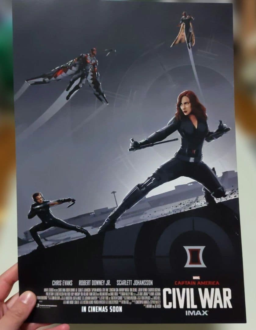 キャプテン・アメリカ シビル・ウォー IMAX入場者特典 ミニポスター