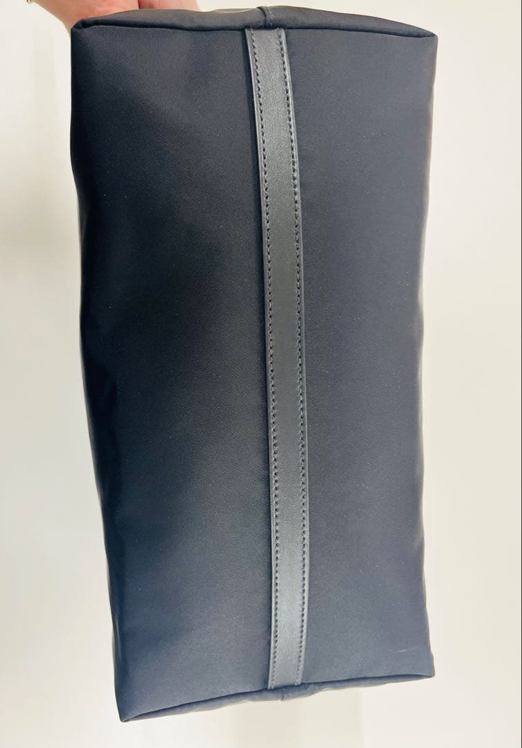 【美品】PRADA 黒 ナイロン レザー ハンドバッグ 2WAYショルダー付