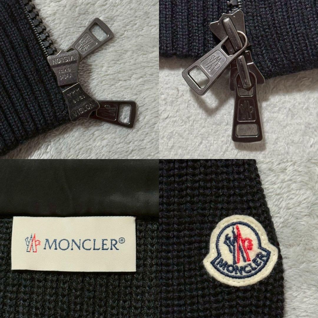 MONCLER モンクレール ダウン カーディガン ハイブリッド Lサイズ 黒