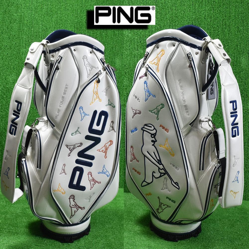 パ*ん様 PING/ピン ゴルフ ハイグレード エナメルキャディバッグ９型 超美